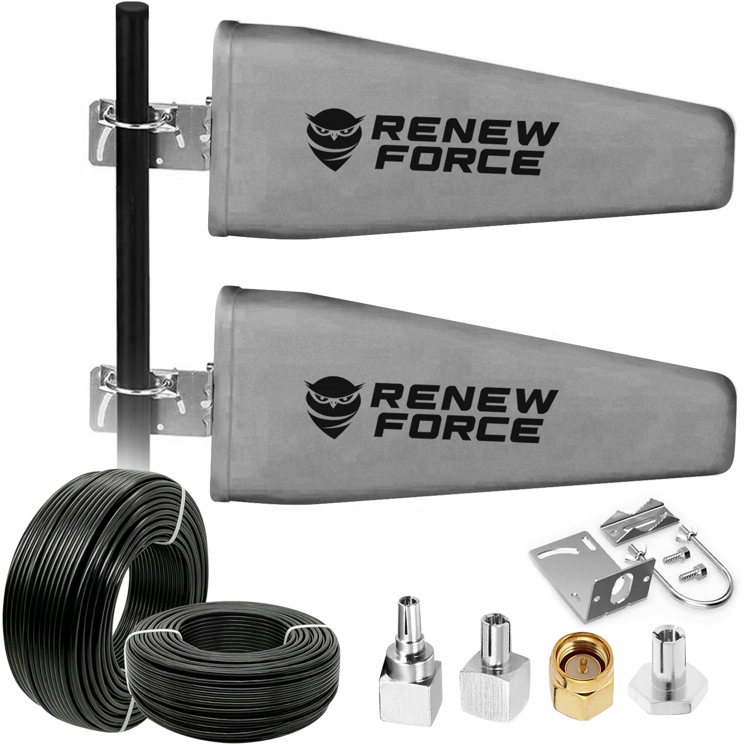 2x MOCNA Antena do wszystkich routerów 46dbi LTE ZEWNĘTRZNA Router 10m