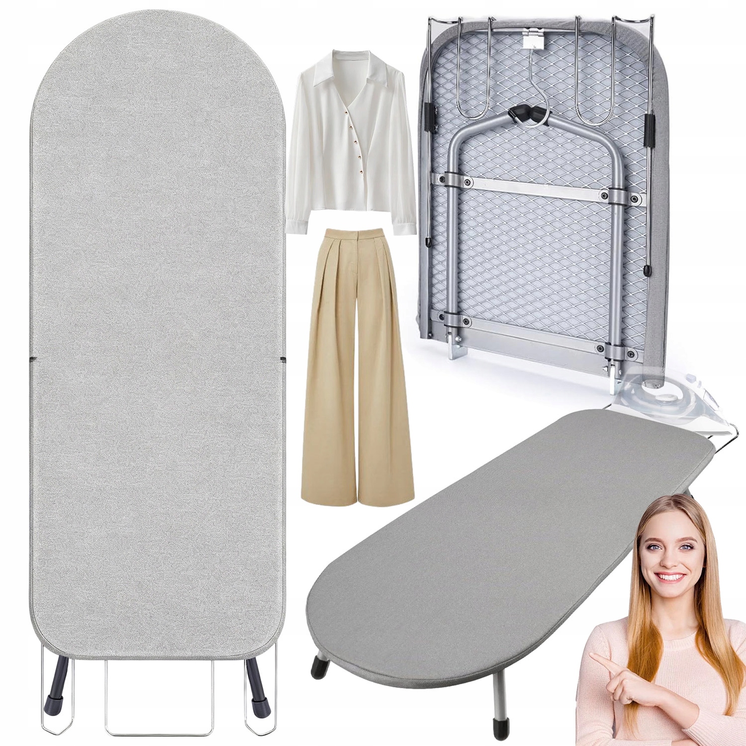 Levně Žehlicí Prkno 83x31CM Pevná Kovová Deska Základna Na Žehličku