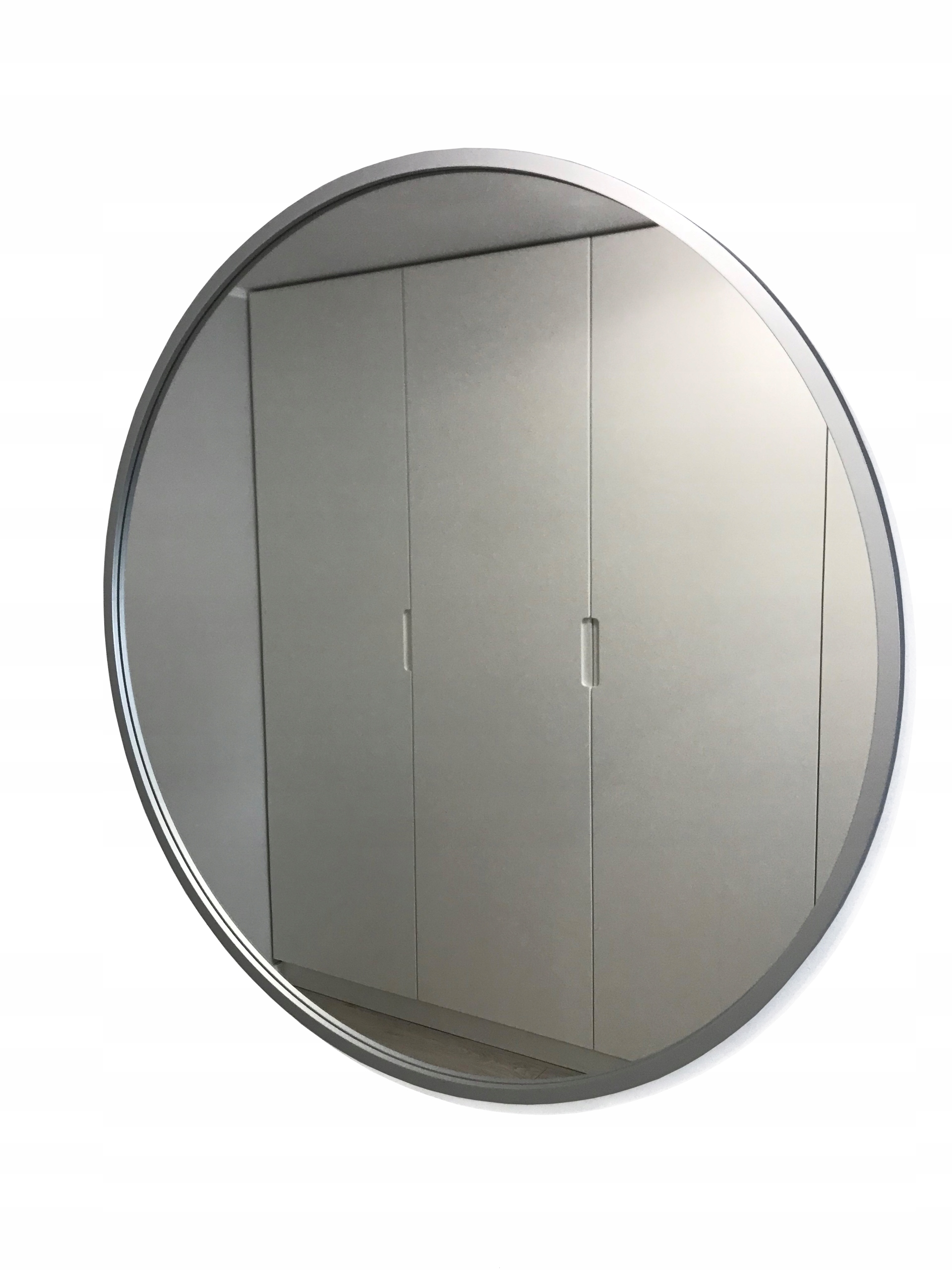 

Lustro Okrągłe Srebrne Loft 80 CM