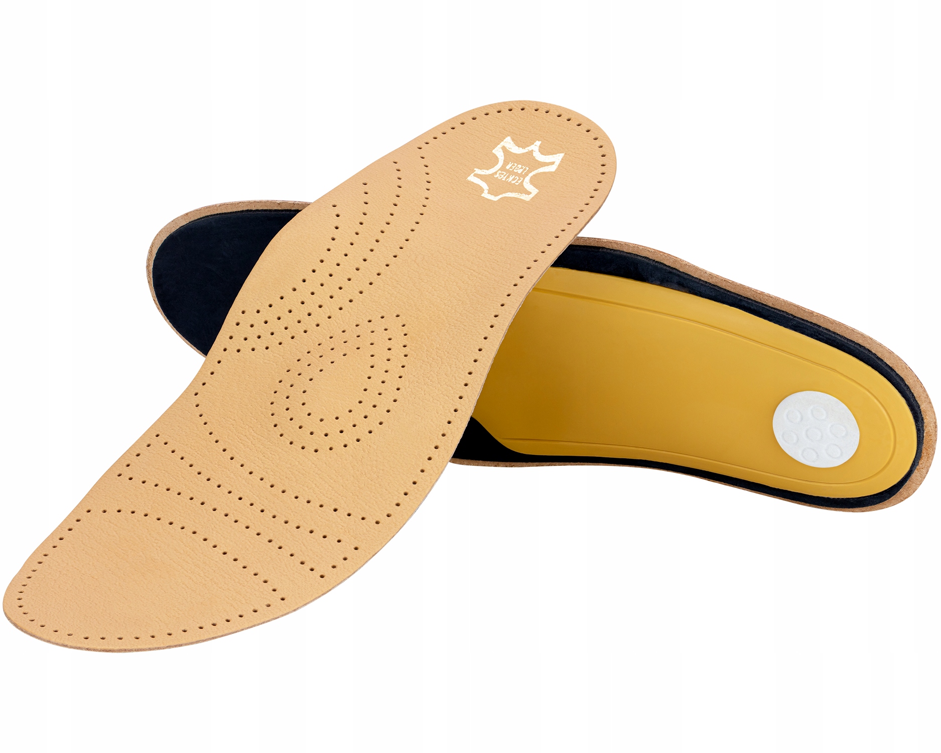 

Ortopedyczne skórzane wkładki do butów 45