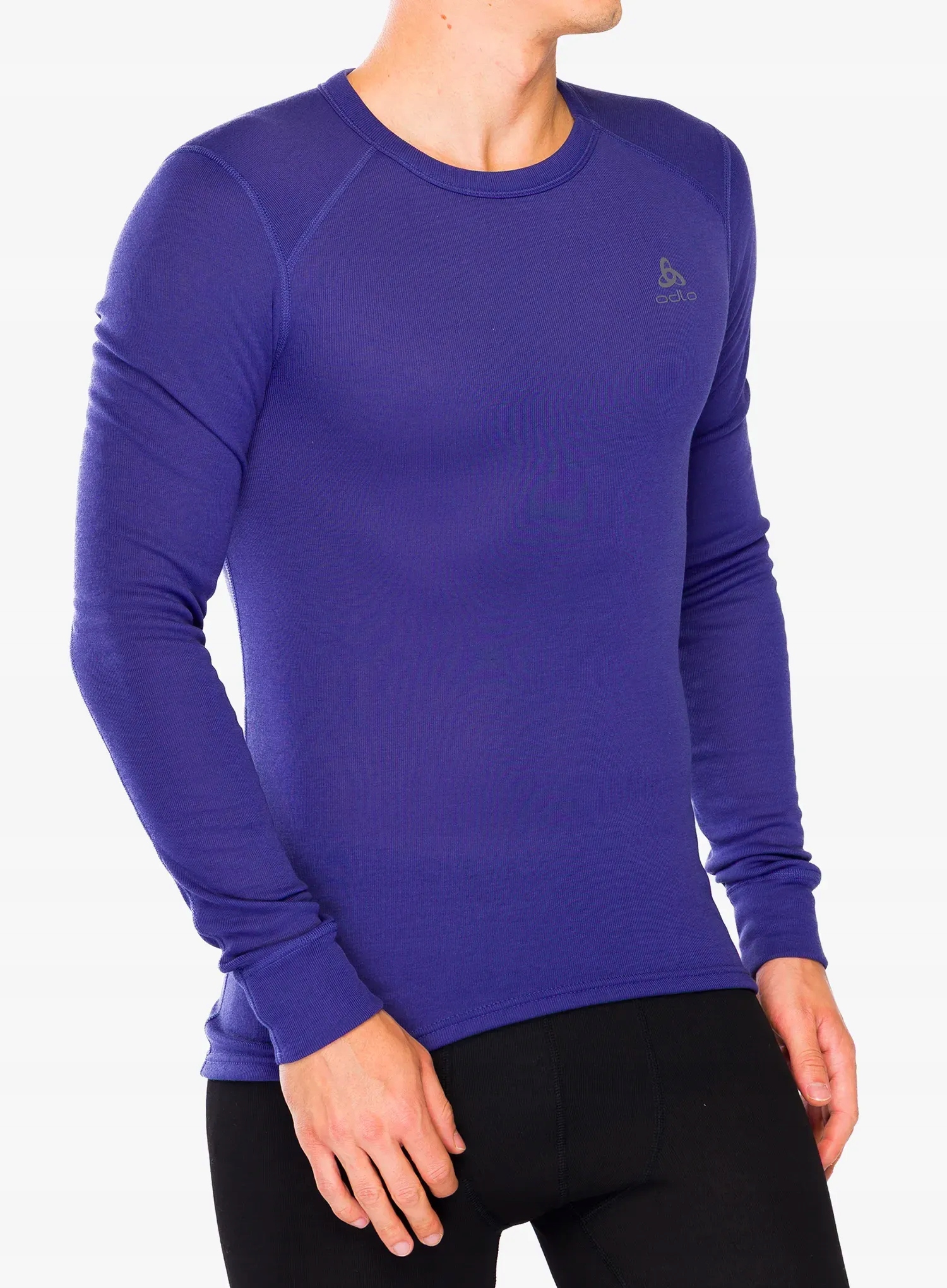 Mikina Odlo Active Warm Eco Bl Top Crew Ls skipper blue L