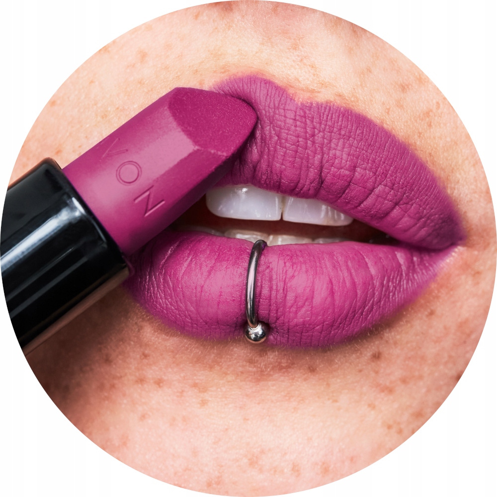AVON ZESTAW KOSMETYKÓW TUSZ DO RZĘS GENIUS POMADKA ULTRA MATTE IDEAL LILAC Linia Lash Genius & Ultra Matte