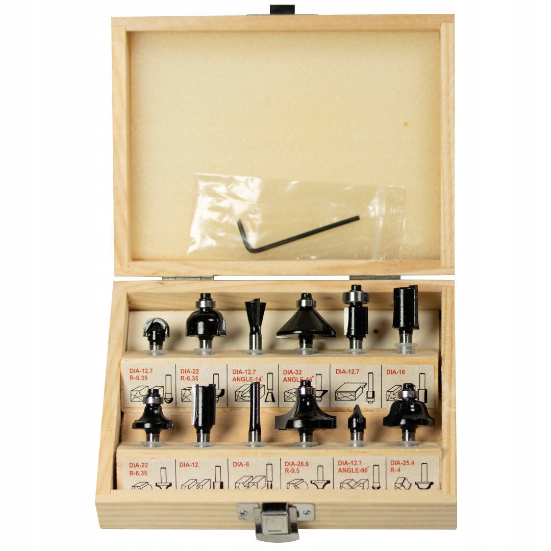 

Hikoki zestaw frezów 12 el 711016 6 mm