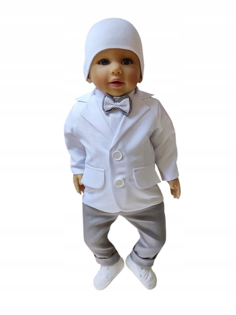 UBRANKA DO CHRZTU GARNITUR MARYNARKA KOMPLET R62 Kolor wielokolorowy