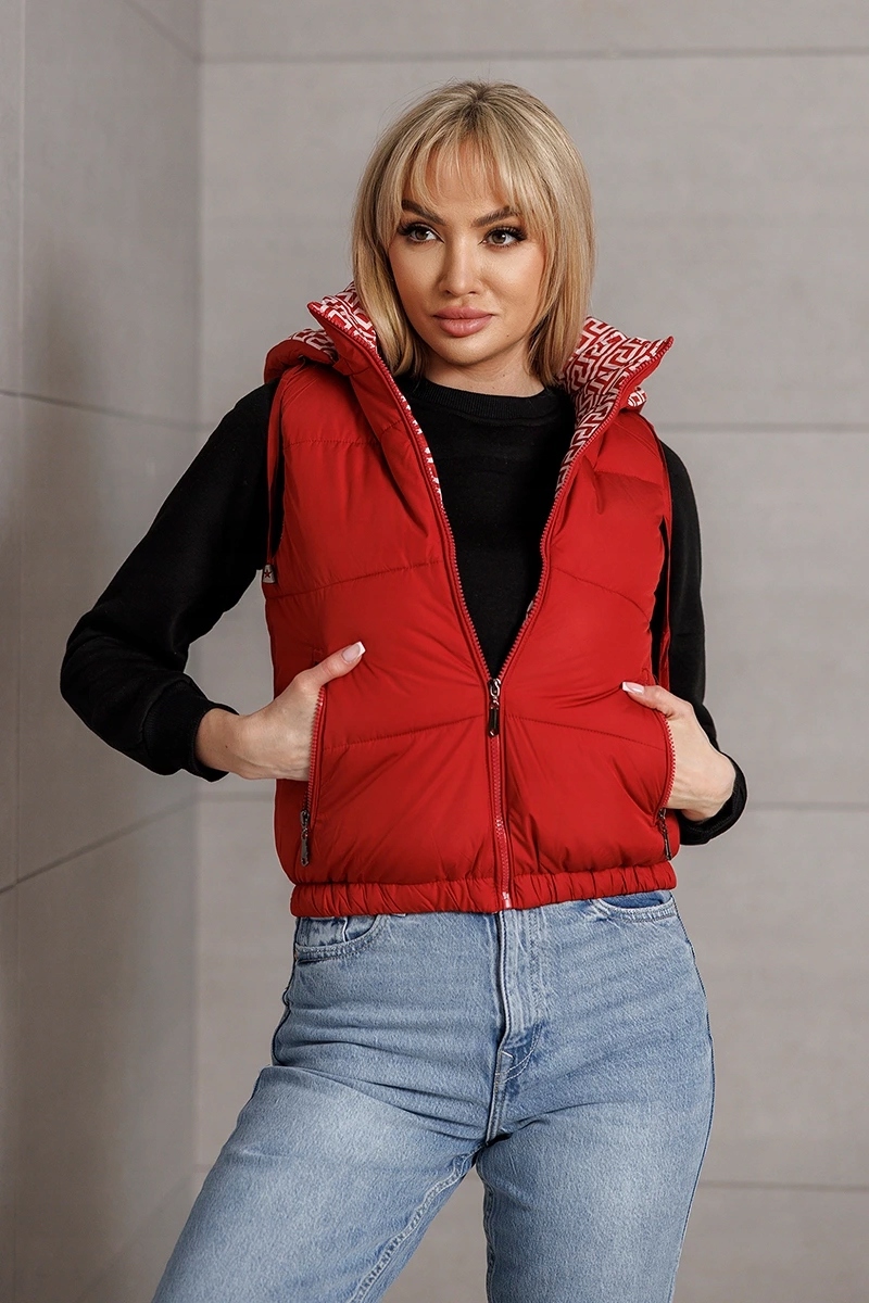 Dámský Vesta 16M9091 Červený S (36)