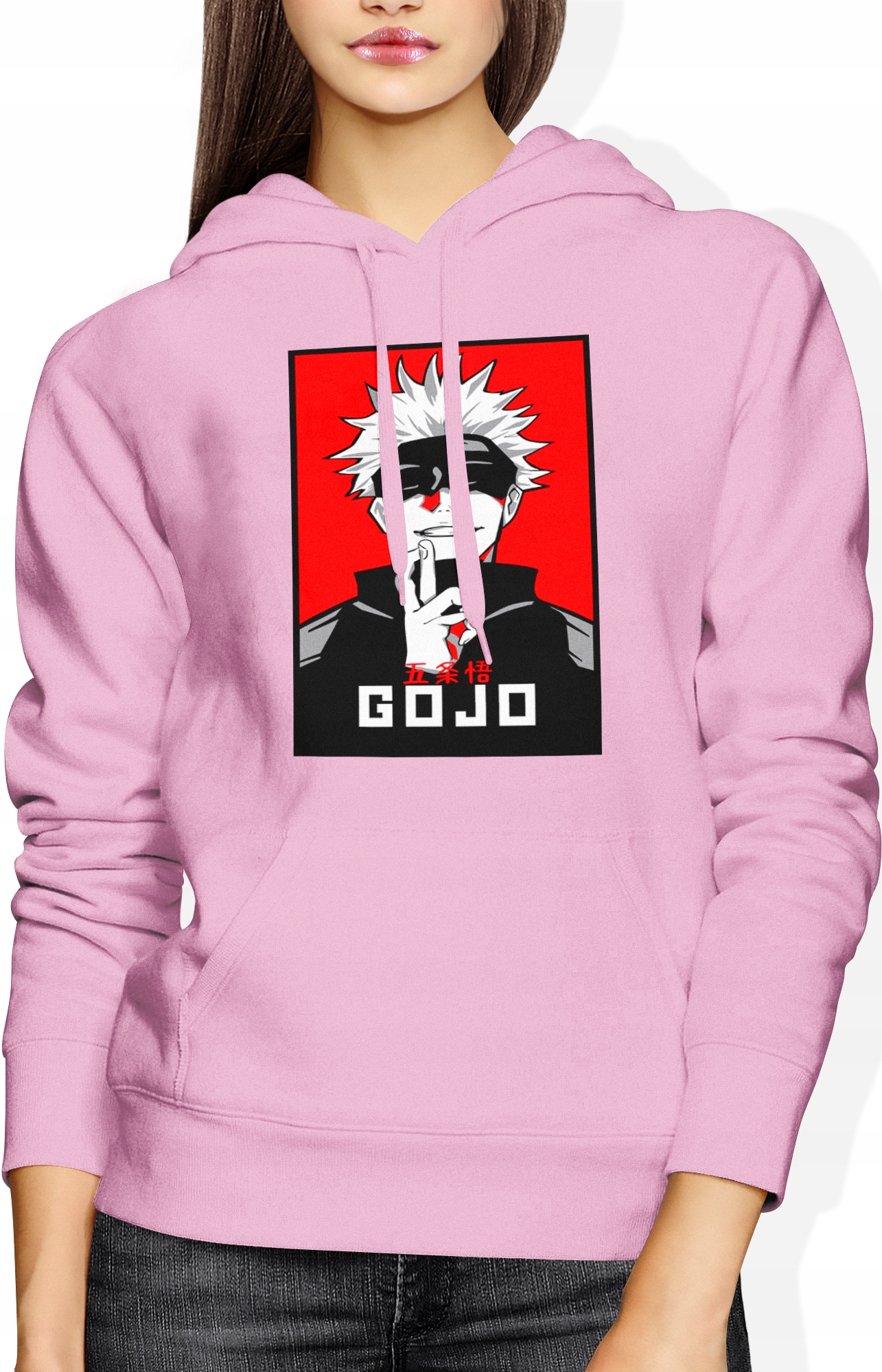 

Damska Bluza Z Kapturem Jujutsu Kaisen Anime Roz M