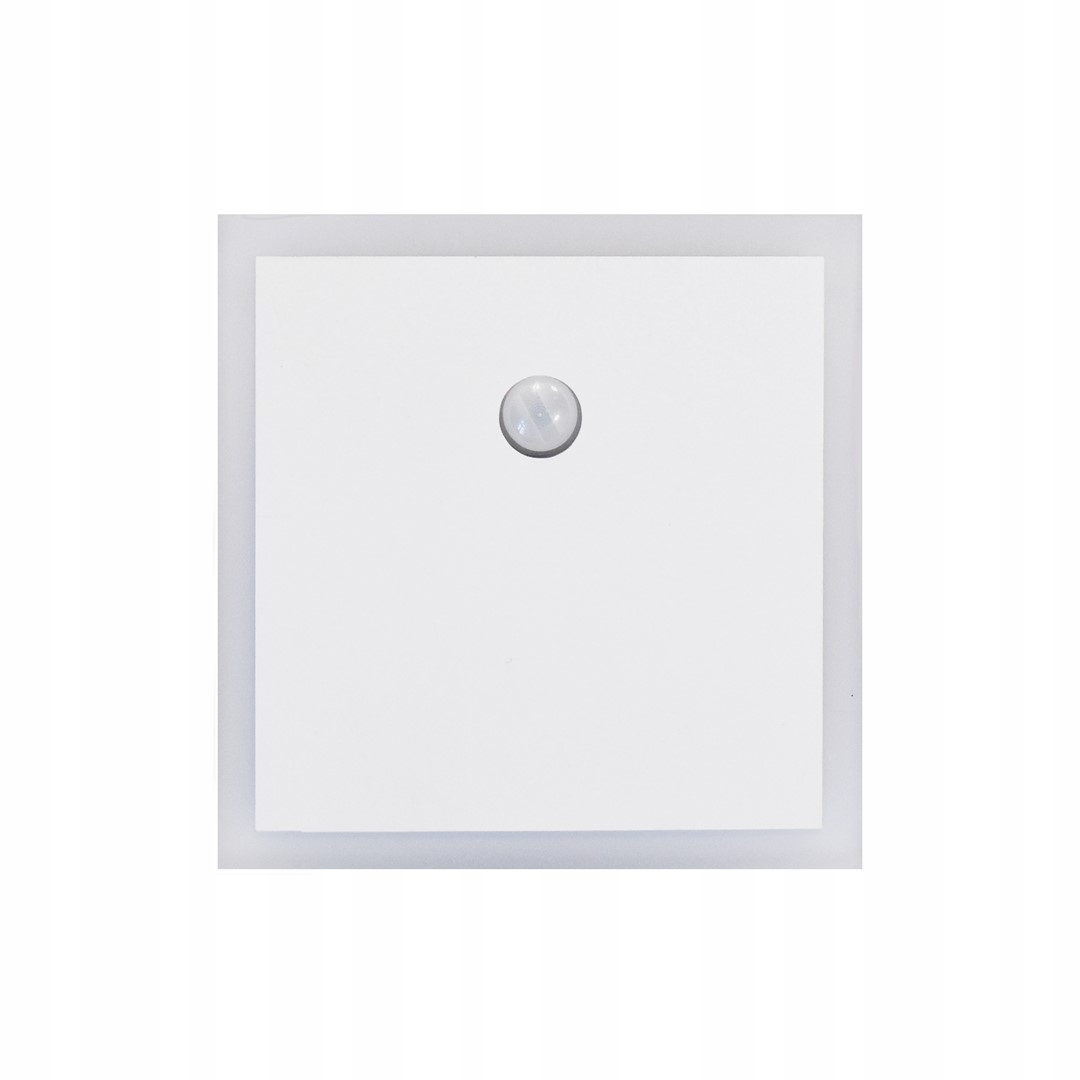 Led schodišťová lampa čtvercová bílá s pohybovým senzorem Eko-Light
