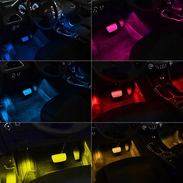 4x12SMD OŚWIETLENIE WNĘTRZA KABINY AUTA POJAZDU LED RGB DŁUGIE 48xSMD Stan opakowania oryginalne