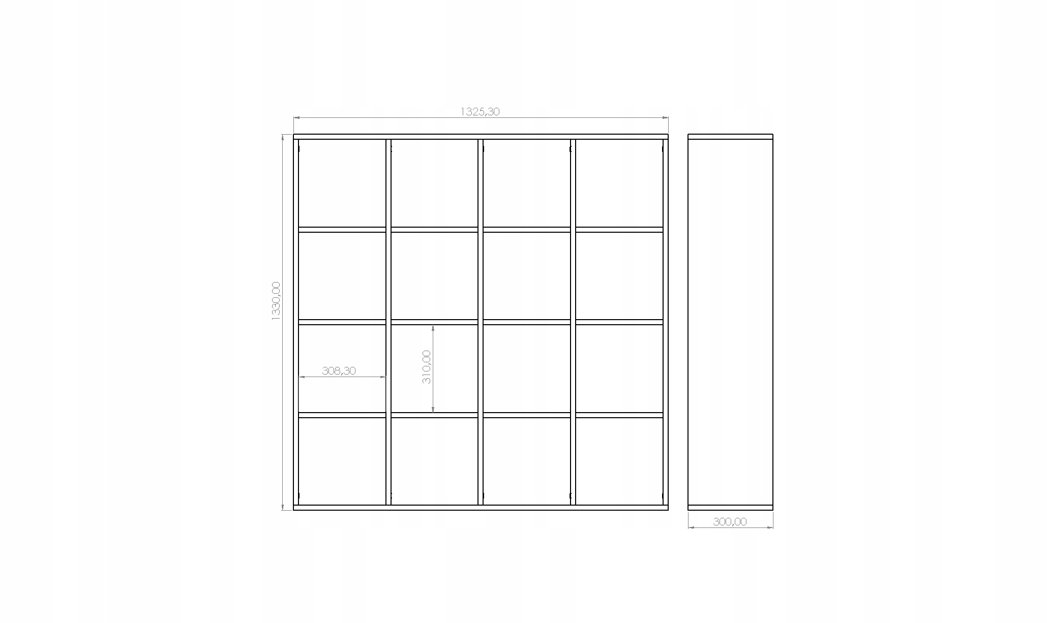 REGAŁ OTWARTY 4x4 KALAX KOSTKA IKEA CRAFT ZŁOTY Marka inna
