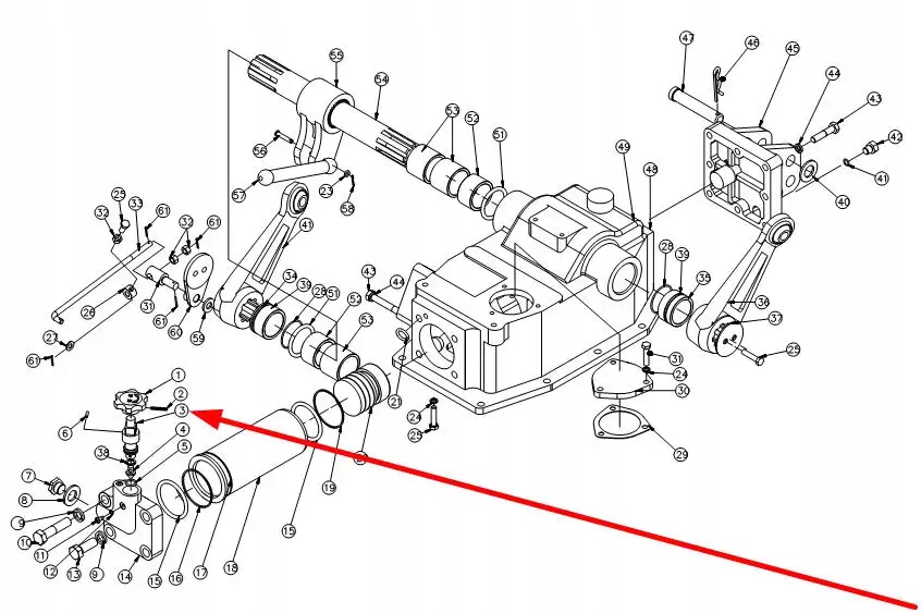 FT250.55.128B Zawór regulacyjny podnośnika Numer katalogowy części ASFT250.55.128B