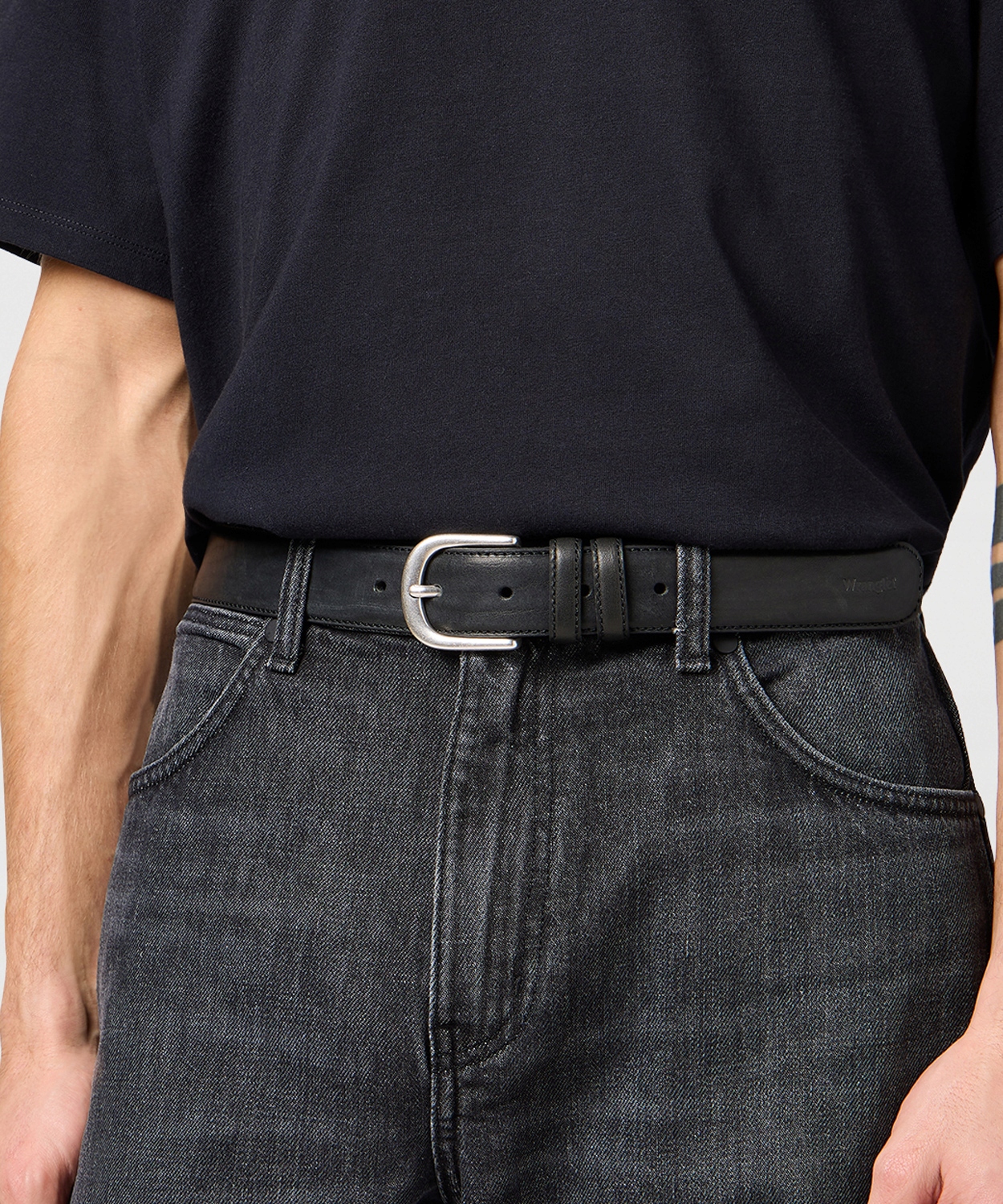 Pásek Wrangler Bombato Belt 112365272 Black 95