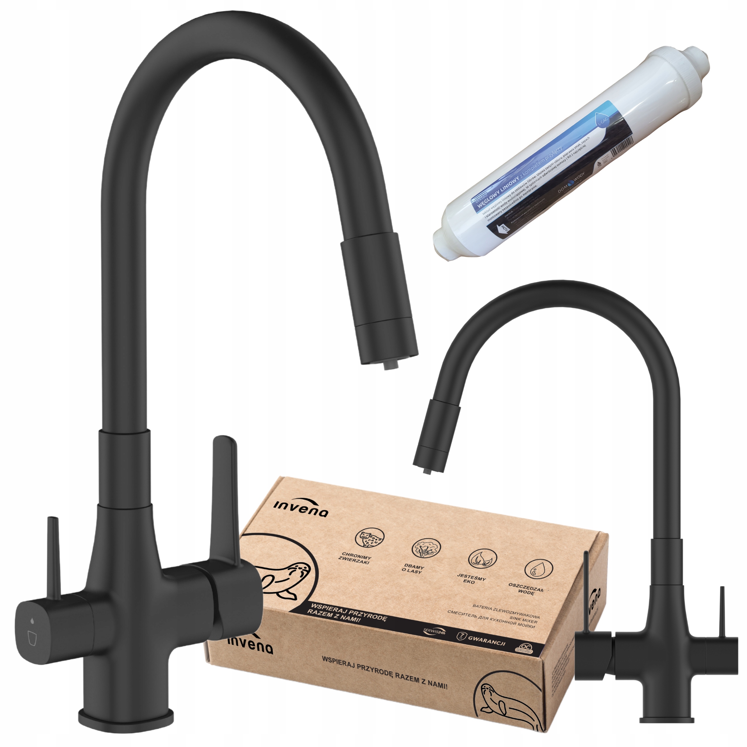 Kuchyňská Dřezová Baterie Stojánková S Filtrem Flexibilní Ramínko