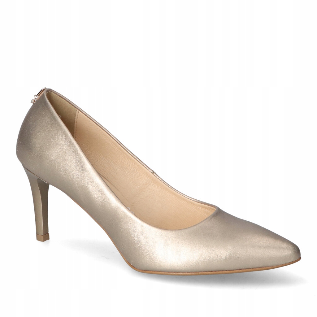 Dámské lodičky na podpatku Arka Béžové Přírodní kůže 38