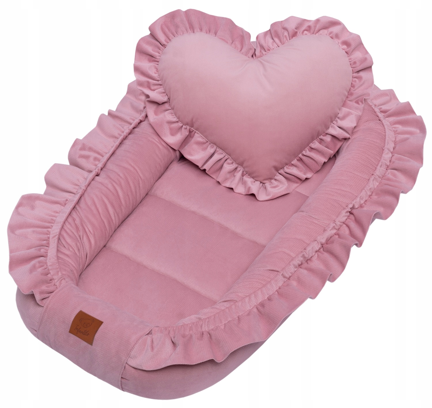 INFANTILO KOKON NIEMOWLĘCY VELVET Z FALBANKĄ EAN (GTIN) 5902687192779