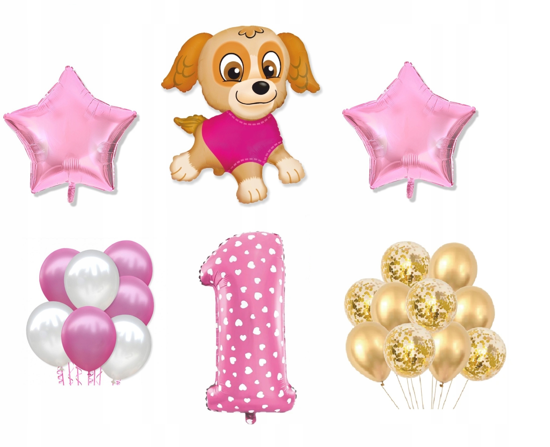 

Mini Zestaw Psi Paw Patrol 1 Urodziny Balony