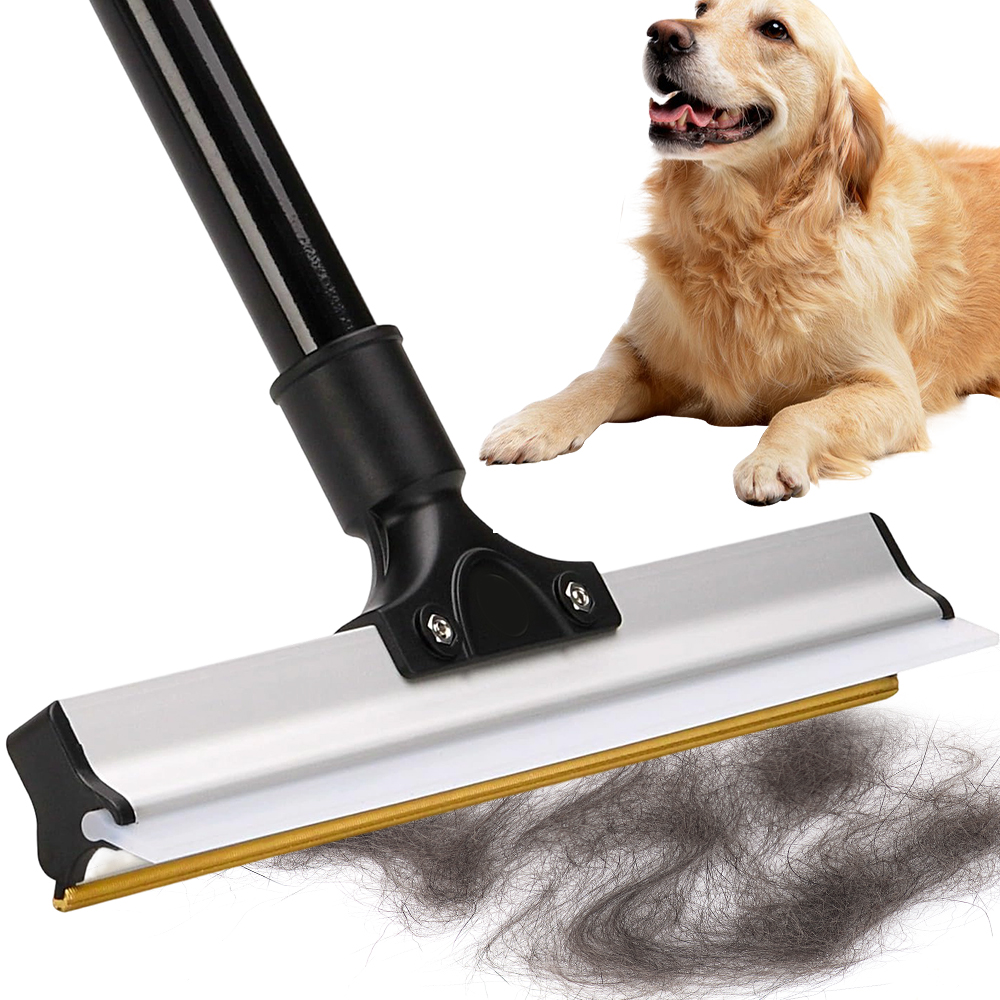 Teleskopický Kartáč Měď Silikon Na Koberce A Pohovky Černo-stříbrný