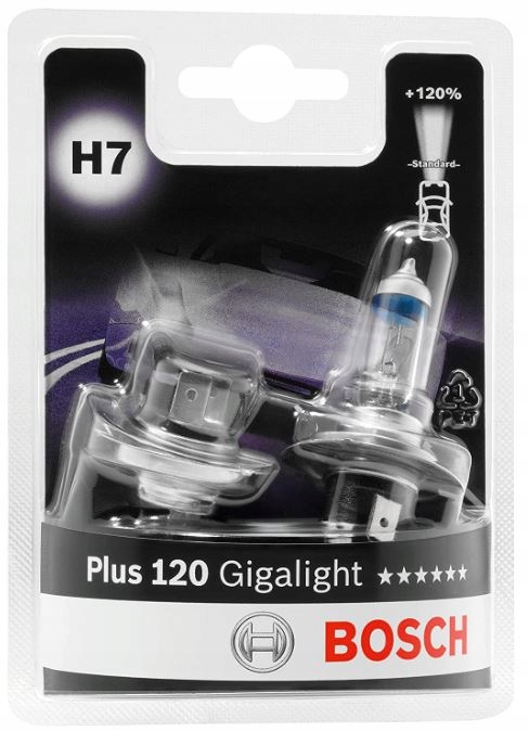 

Bosch Gigalight +120% Żarówki H7 12V 55W 2SZT