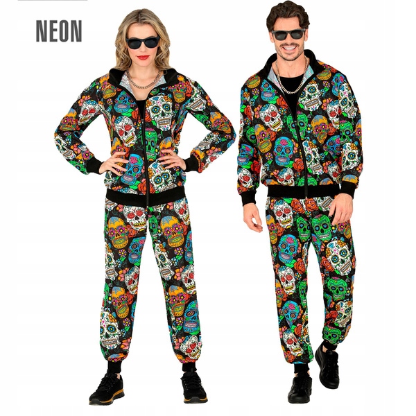 Kostým Teplákovka Los Muertos Dresiář Halloween XXL