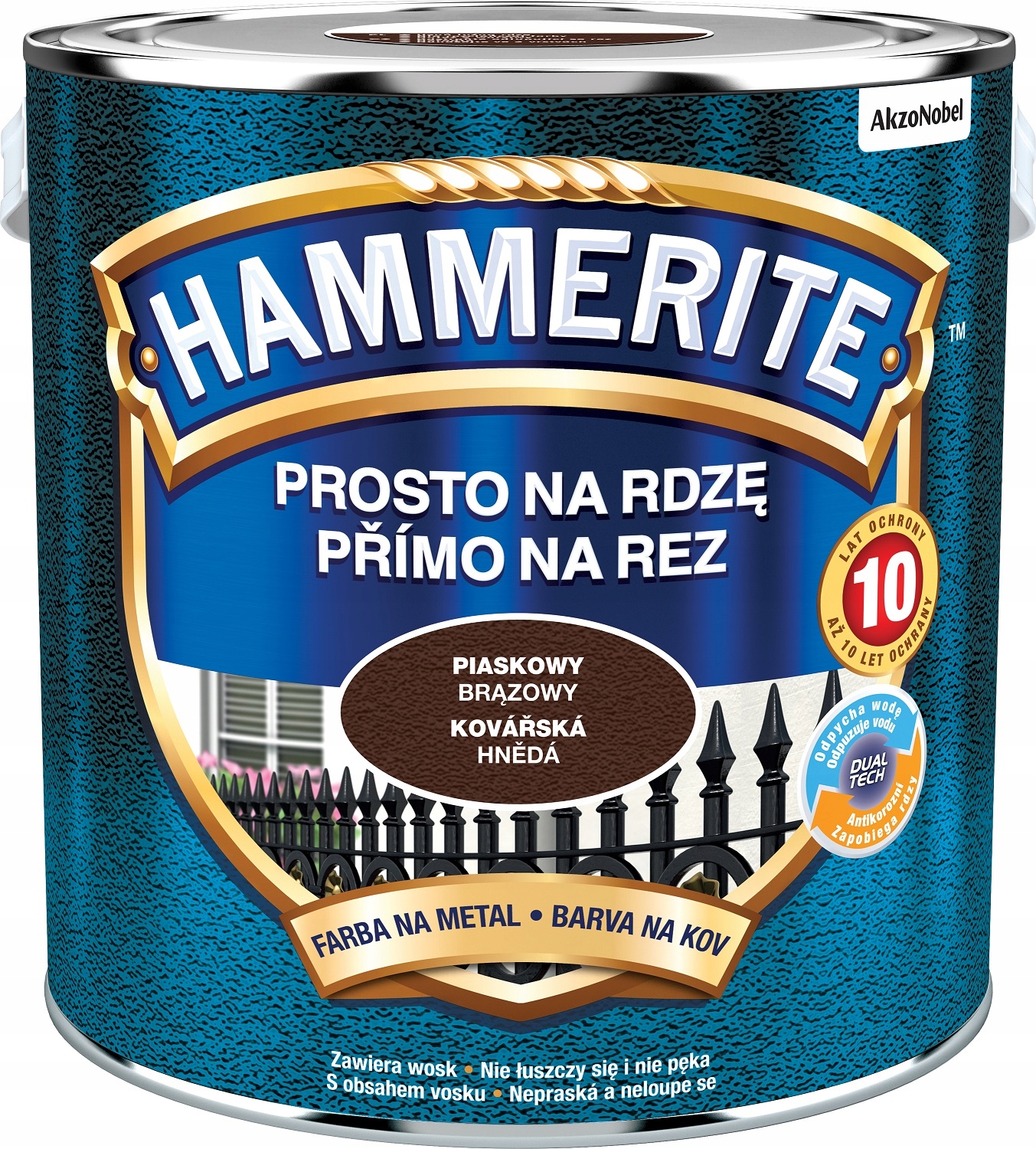 Hammerite Farba Na Rdzę Piaskowy Brązowy 2.5L