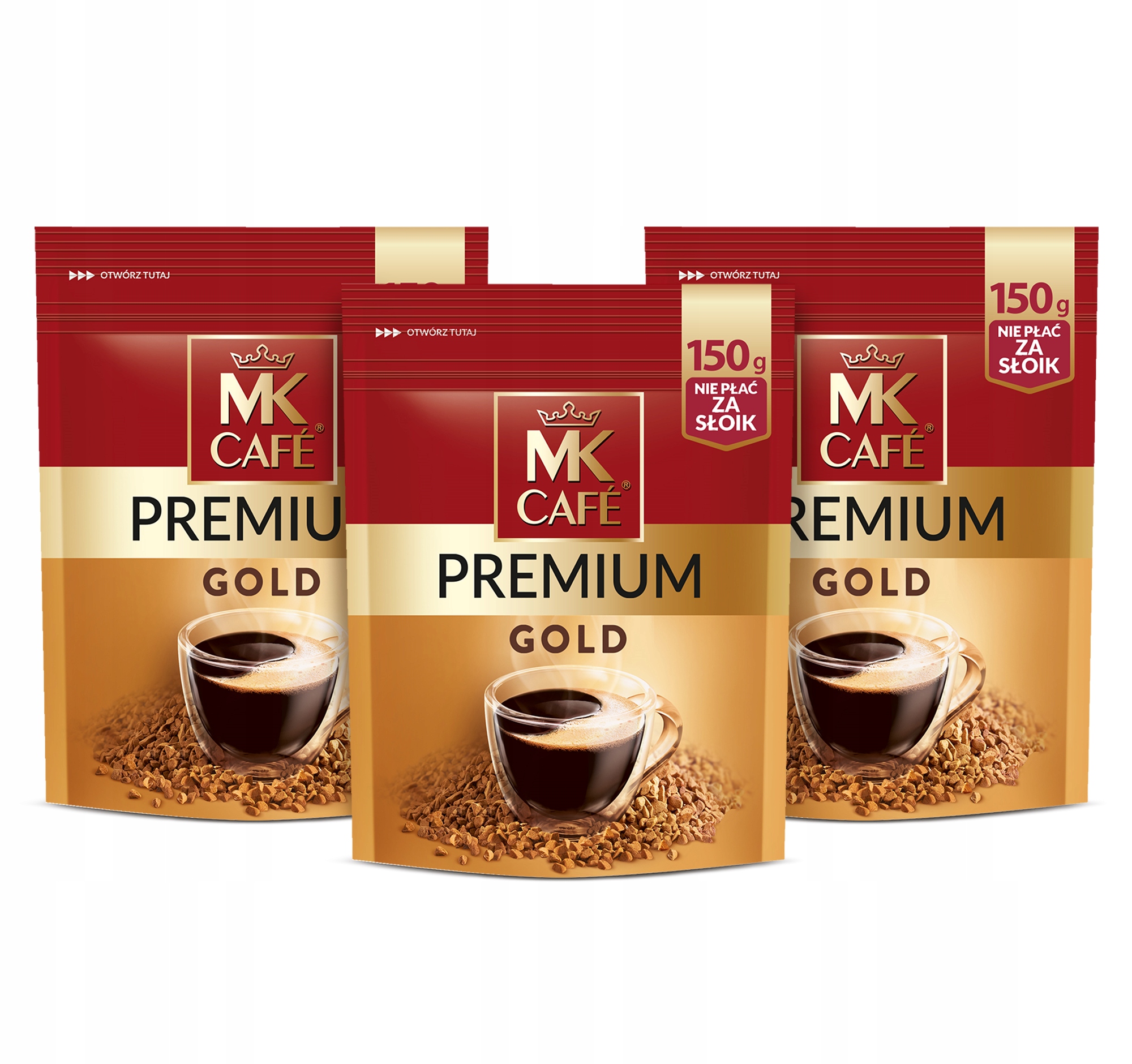 Levně Káva Mk Cafe Premium Gold (sada 3x150 g)