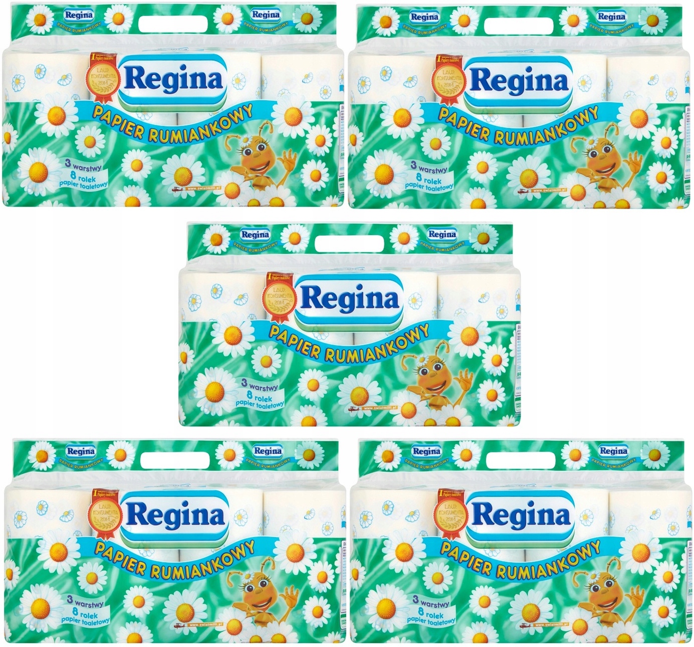

Papier Toaletowy Regina Rumiankowy 5x8 40 rolki