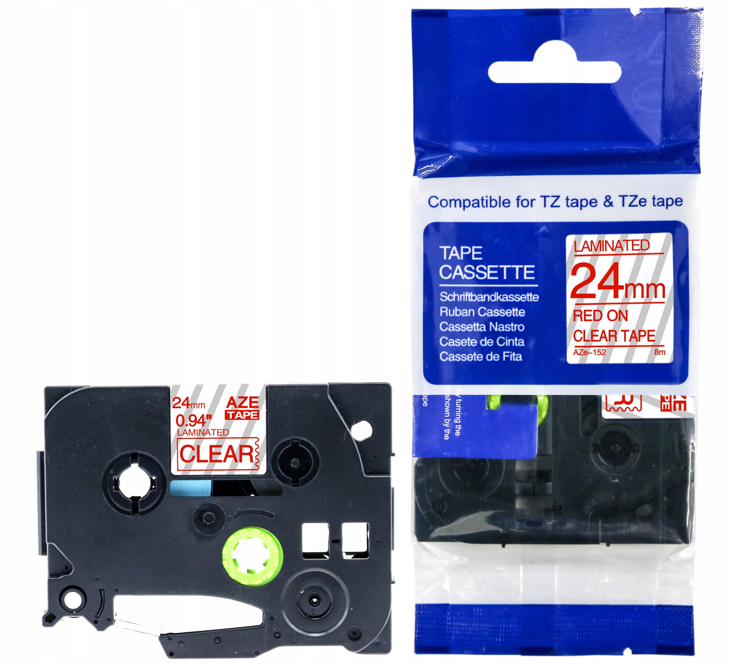 TAŚMA DO BROTHER TRANSP. TZe-152 24mm TZ142 AZ152