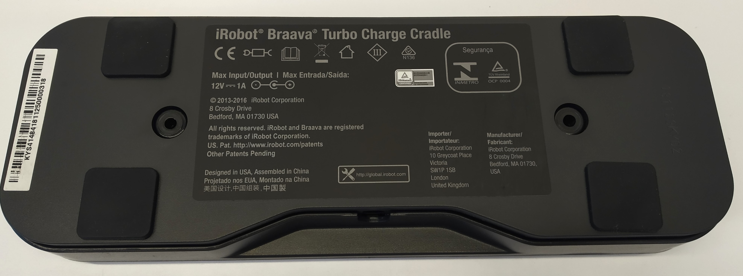 Robot Sprzątający Automatyczny iRobot BRAAVA 390T Biały Mopujący Czujniki uskoku podłoża