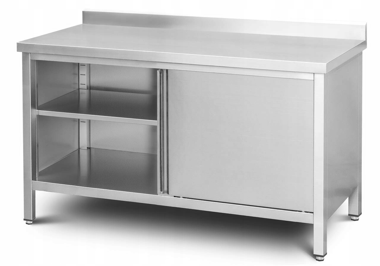 SZAFKA + STÓŁ ROBOCZY STAL NIERDZEWNA INOX 1500 MM Marka T4ALL