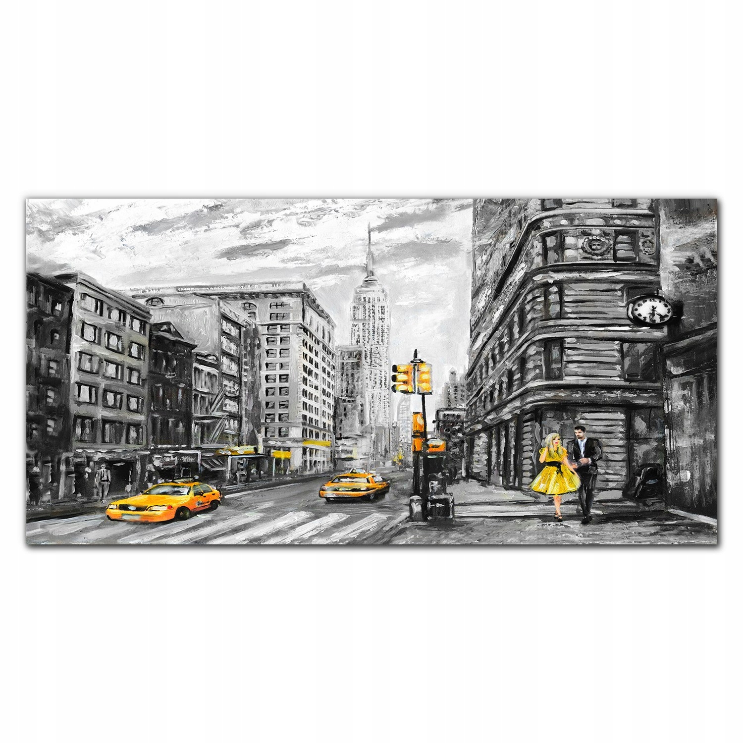 Obraz na plátne do obývačky Nový york pastel 140x70
