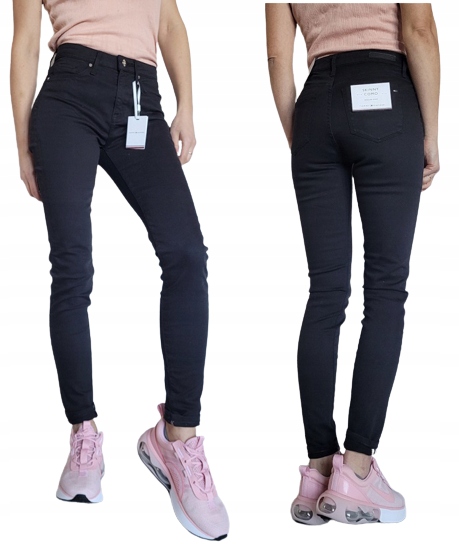 Tommy Hilfiger Skinny Como Heritage W26 L28 černé