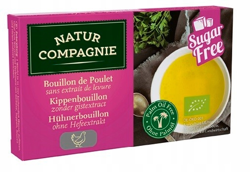 4x Natur COMPAGNIEBulion droBIOvé kostky bez přídavku cukrů a kvasinek BIO80 g
