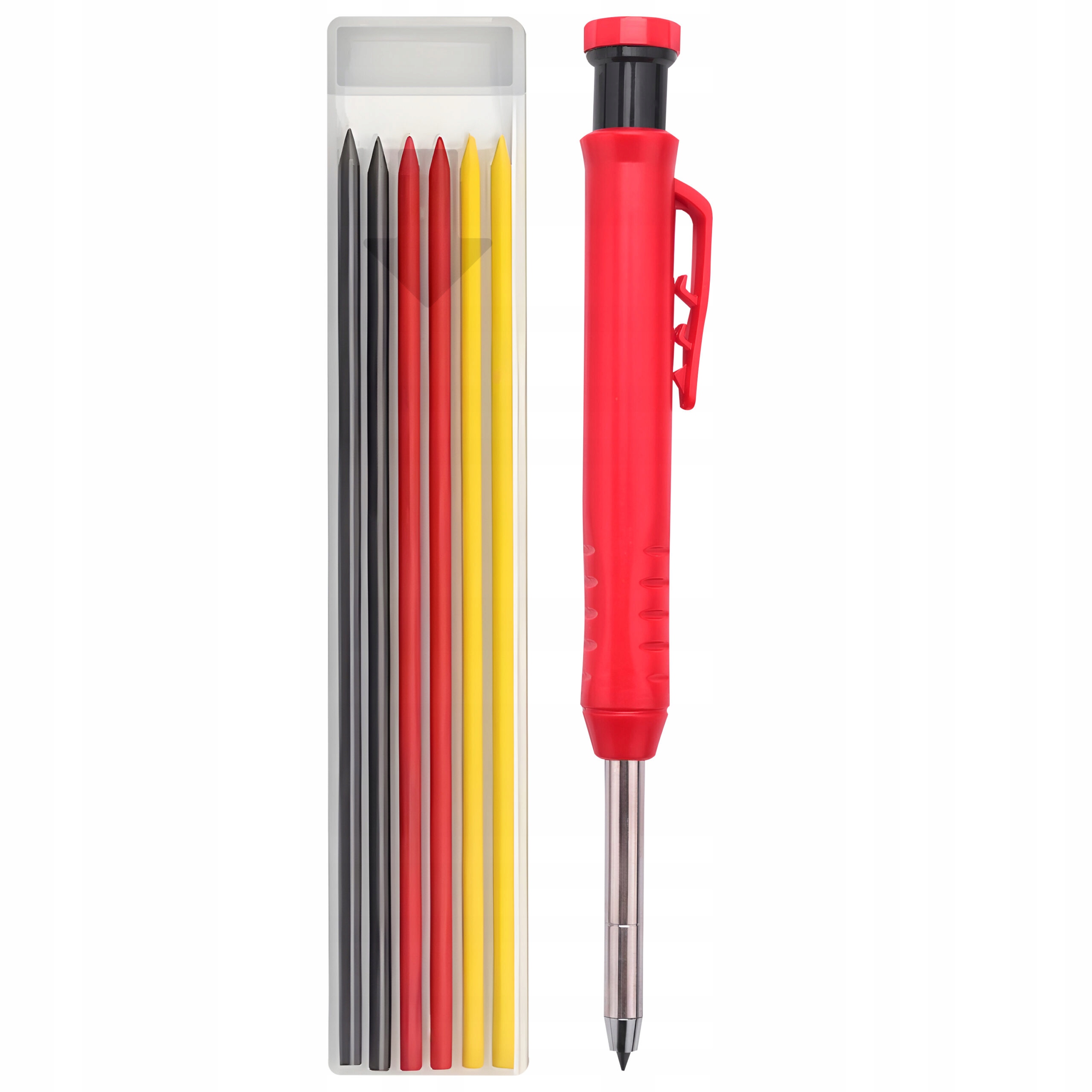 Automatyczny ołówek budowlany znacznik stolarski temperówka + wkłady Marka Vergionic