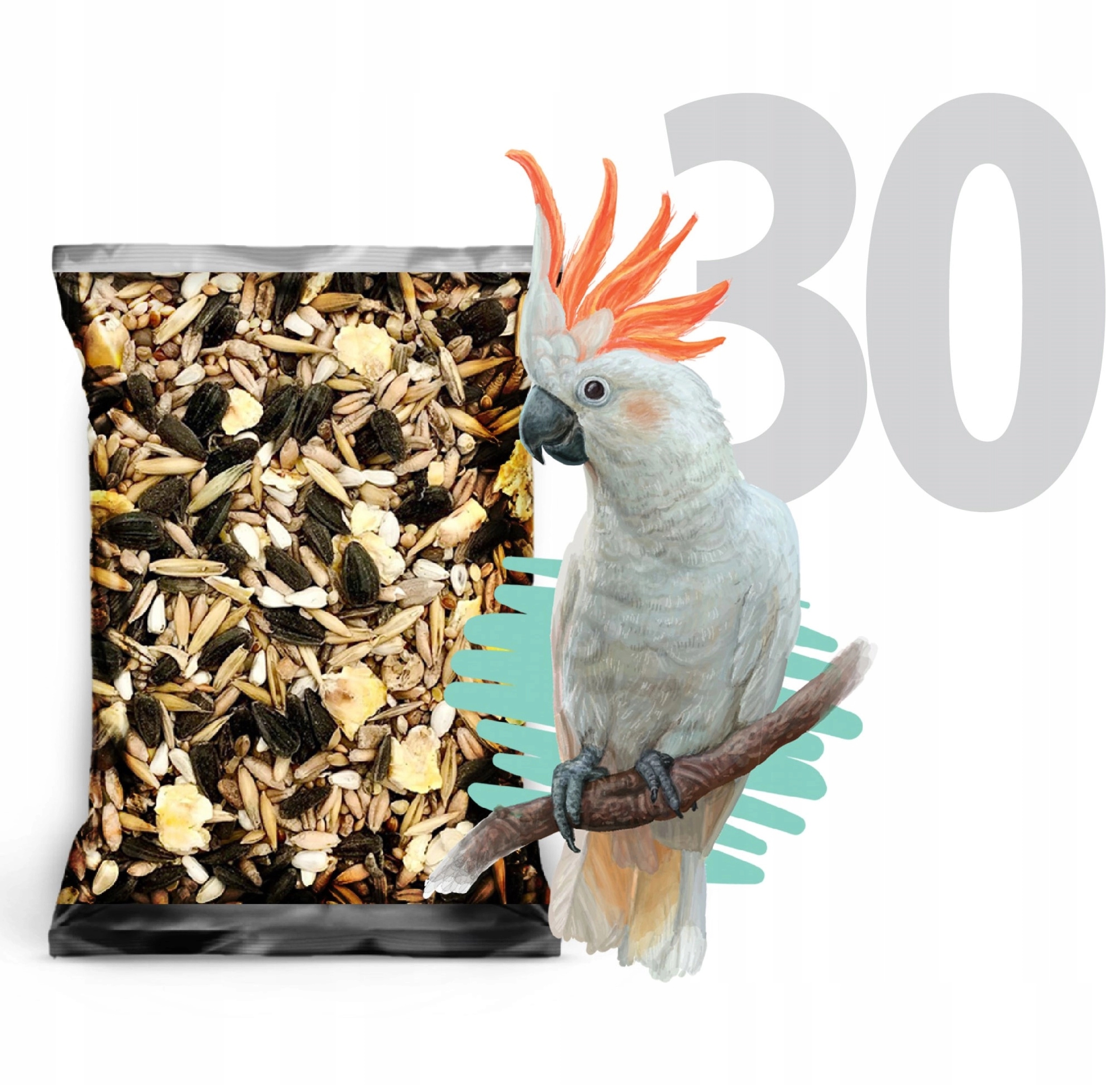 30kg Mix dla papug falistych i średnich Nimfa Rozella karma STANDARD Kod producenta CHPAP 17