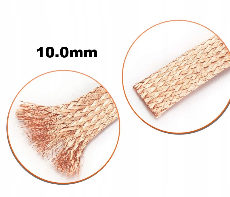 

Oplot miedziany plecionka miedziana 10mm2 1metr