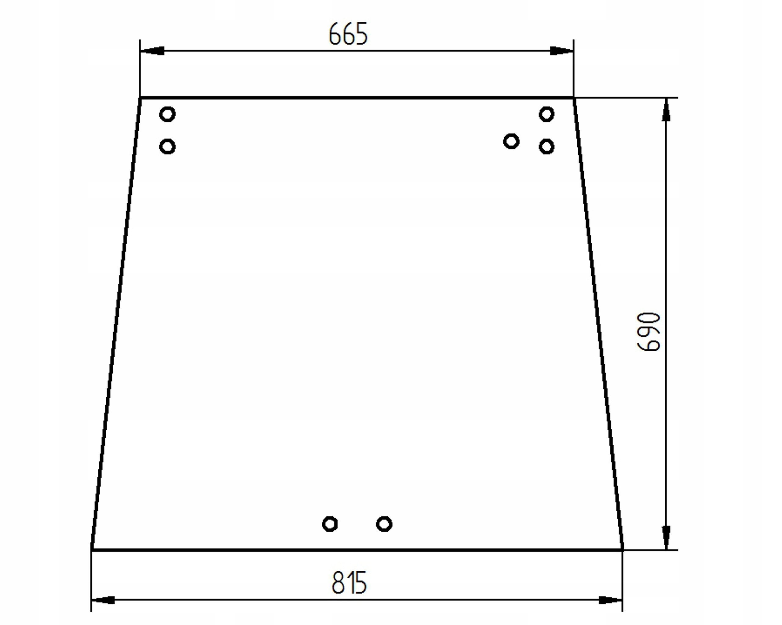 čelní sklo pro traktor Kubota zadní T029071013