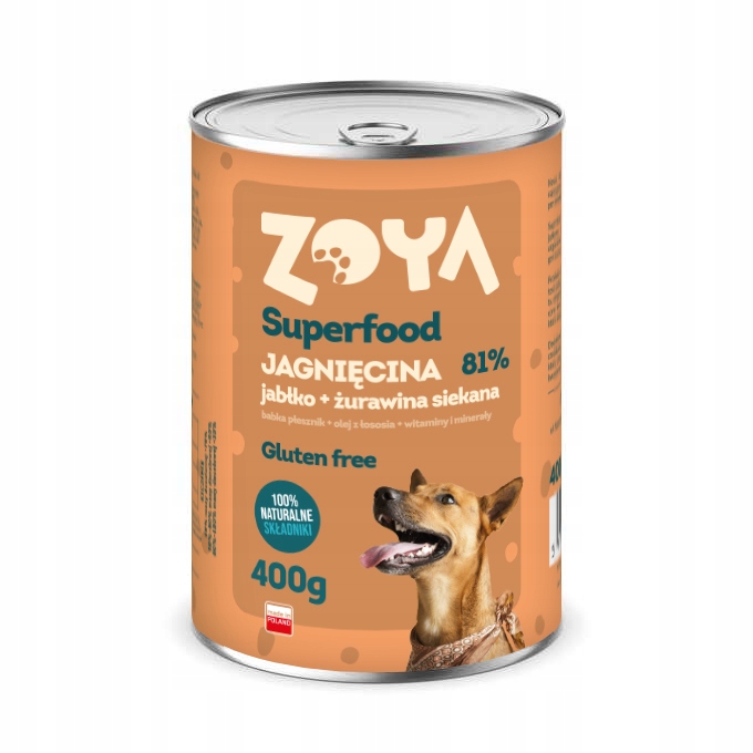 Levně Zoya Lamb Superfood mokré krmivo pro psy 6x400g