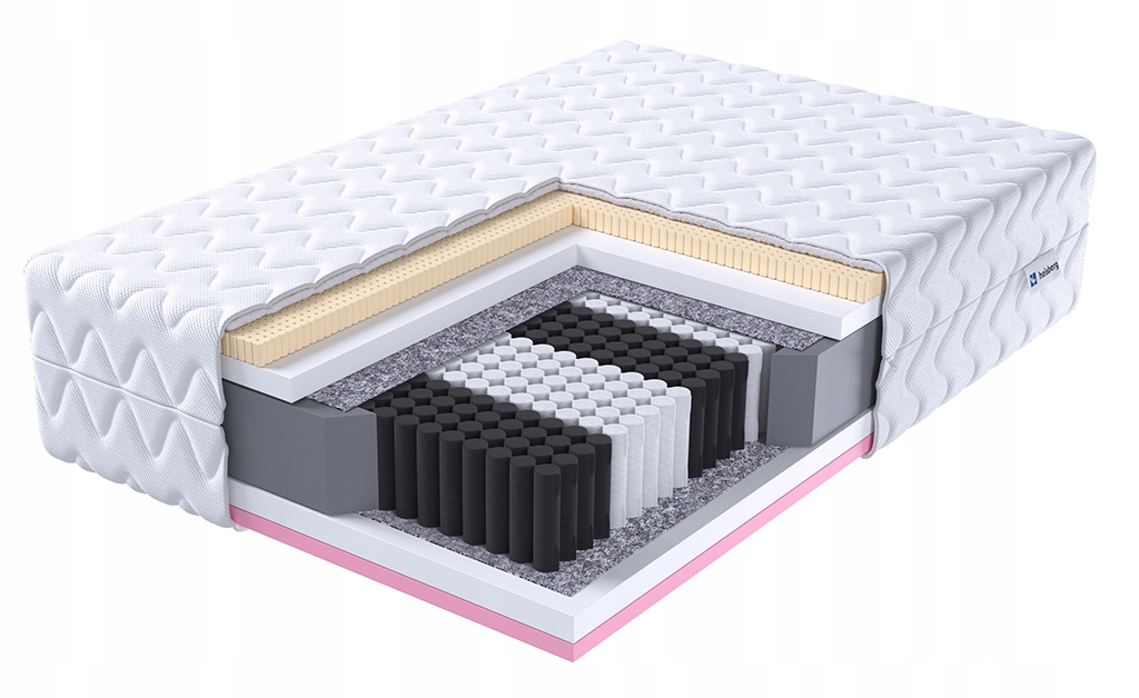 Materac HOLM 140x200 multipocket lateks visco HEISBERG