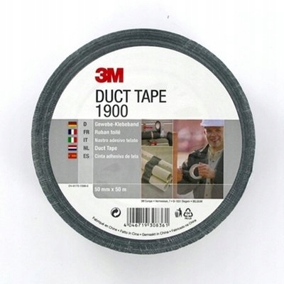 

Czarna 3M Scotch Duct Tape Taśma Naprawcza 50m/50