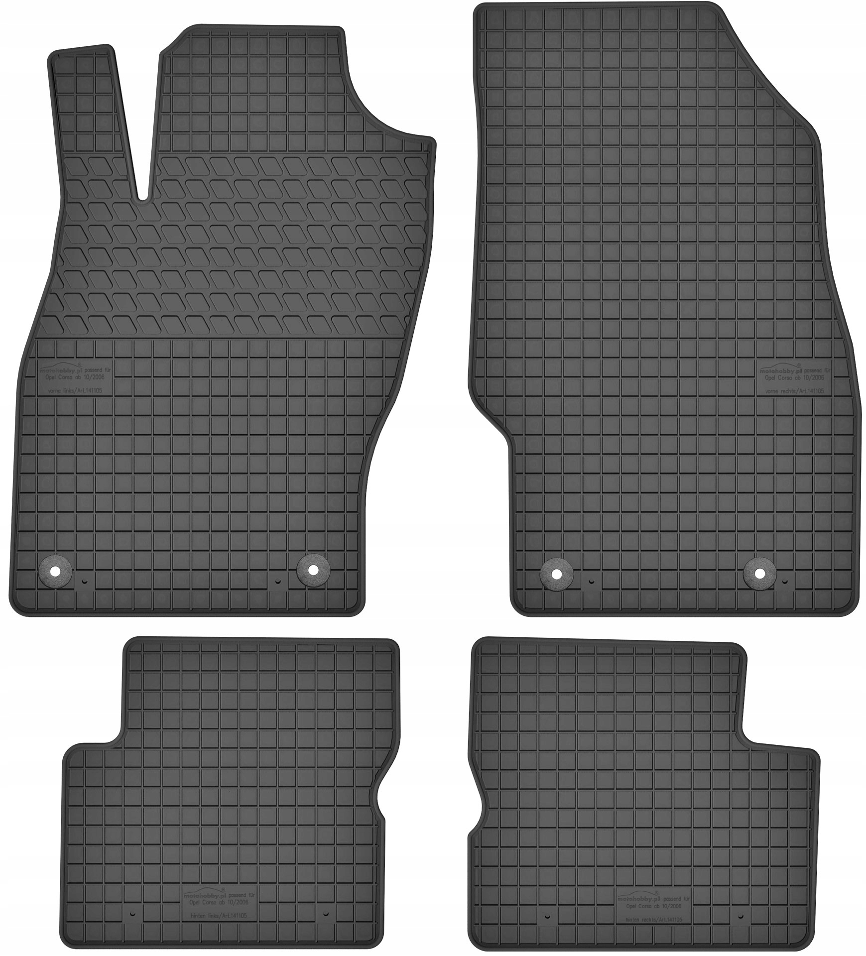 

Dywaniki do Opel Corsa D Oryginalne Stopery