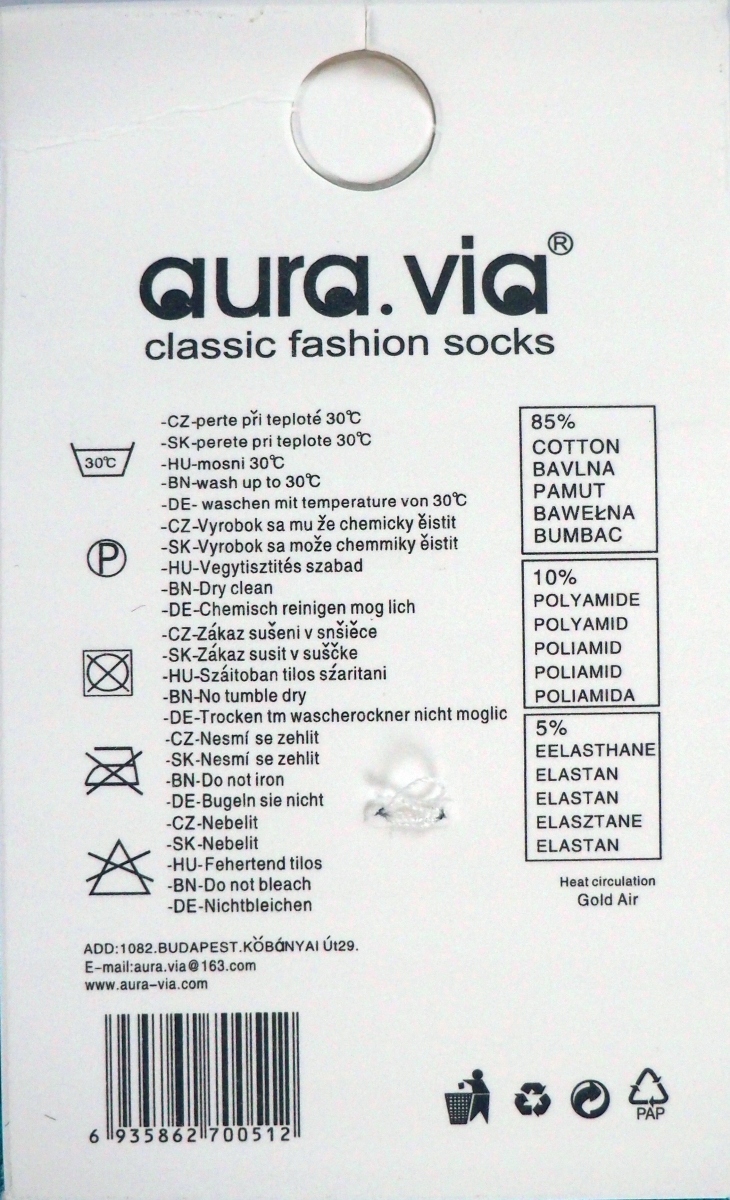 Aura. via skarpetki bawełna rozmiar 32-35 Marka Inna marka