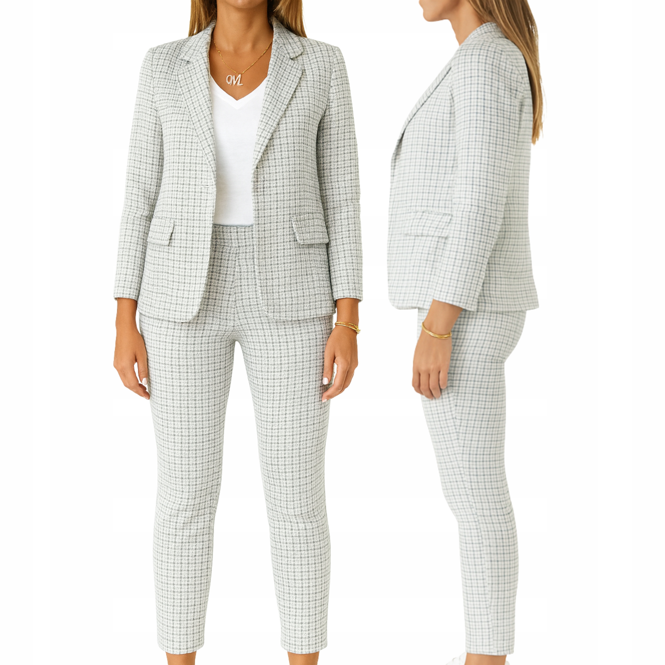 Garnitur damski sportowy komplet marynarka oraz spodnie joggerowe