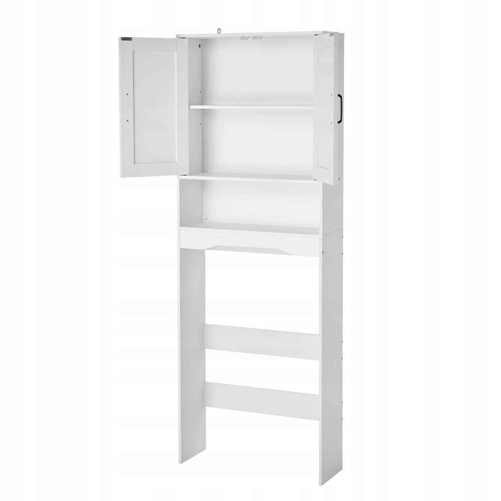 Kúpeľňová skrinka nad toaletu biela 60 cm, prémiová, nastaviteľná polica, nábytok