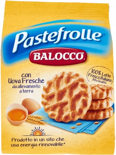Levně 4x Křehké sušenky Pastefrolle 700 g Balocco italské velké balení