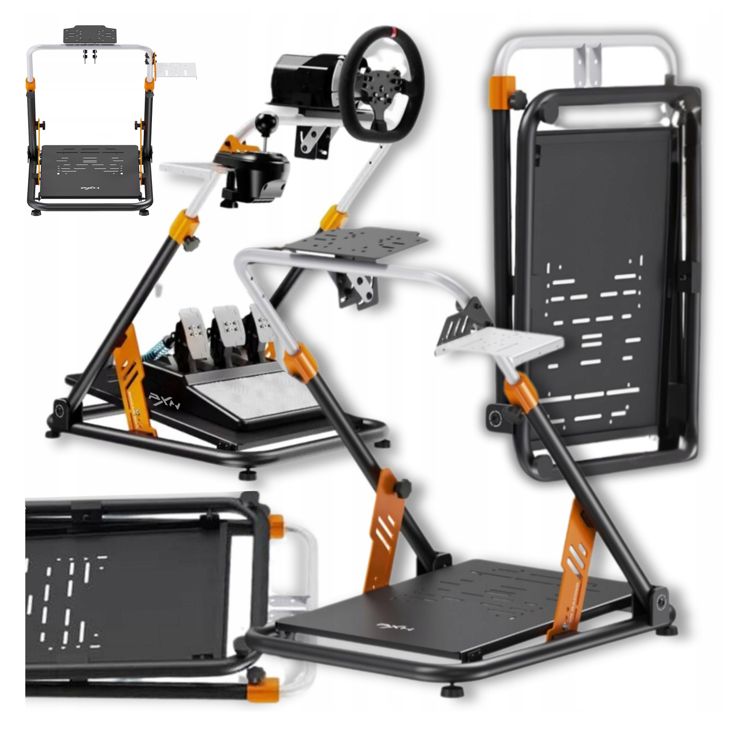 Składany stojak Pxn A11 do symulatora jazdy SimRacing kierownicy pedałów