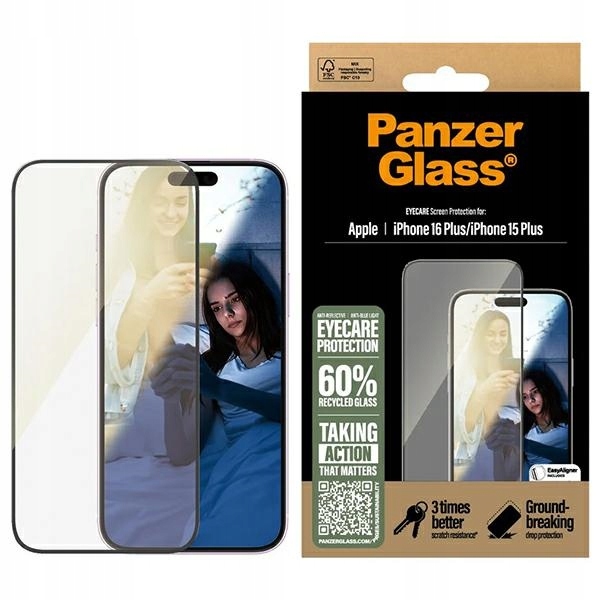 Sklo PanzerGlass EyeCare Screen ProtectoriPhone 16 Plus 15 Plus 6.7" Ult