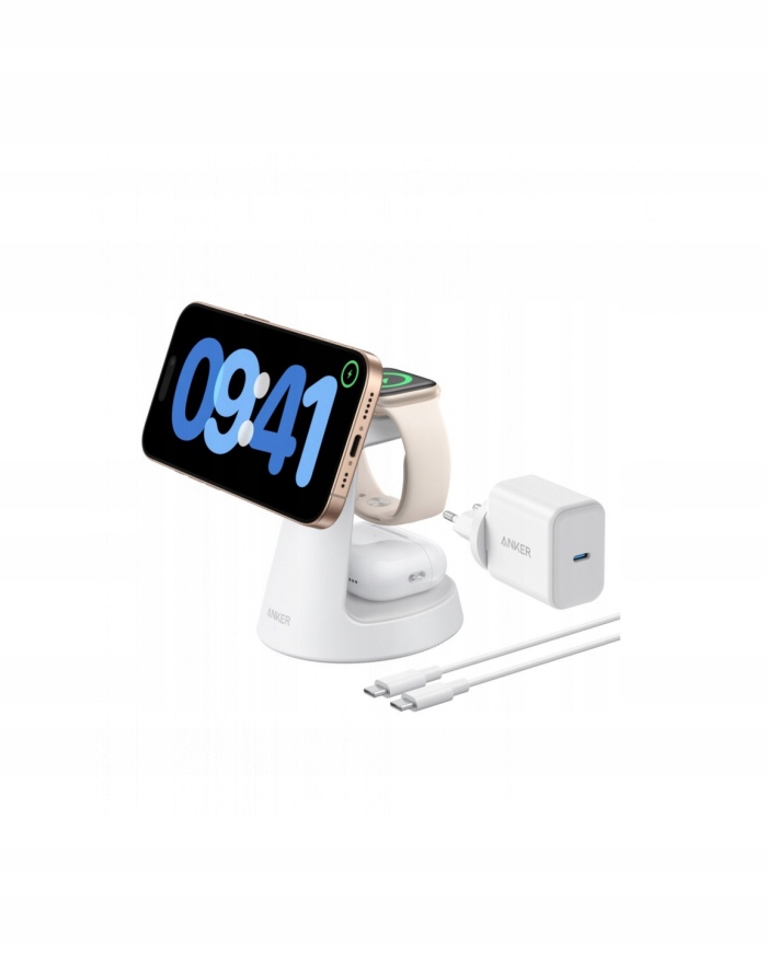 ANKER MagGo 3w1 Ładowarka MagSafe iPhone Apple Watch AirPods Qi2 — miniatura 15