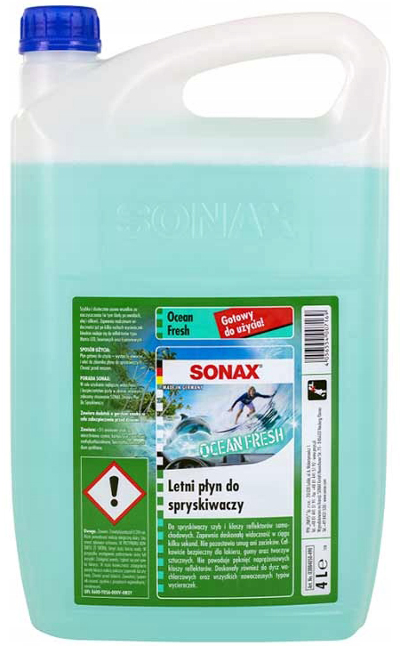 

Sonax Letni Płyn Do Spryskiwaczy Ocean Fresh 4L