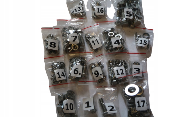 KOMPLET ŚRUBY ŚRUB WSK M06 B3 NIERDZEWKA NIEDZEWNE