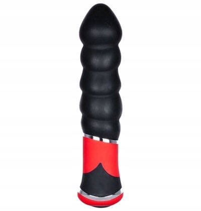 

Silikonowy Karbowany Wibrator Analny Butt Plus Led