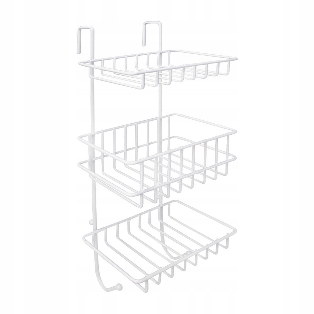 AWD PÓŁKA DRUCIANA BIAŁA KOSZYK POTRÓJNY